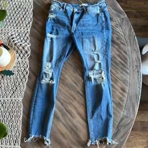 Vervet distressed skinny jeans